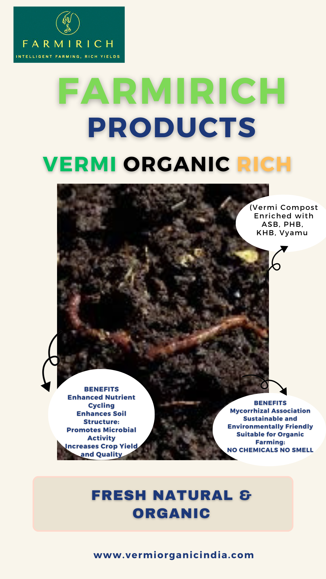 VERMICOMPOST VERMI ORGANIC RICH IMAGE VIEW